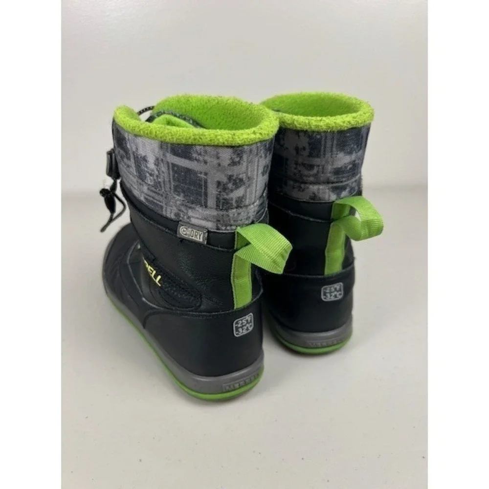 Merrell Snow Bank 2.0 Waterproof‎ Winter Boots Black Neon Green MY55597 Mens 7M
